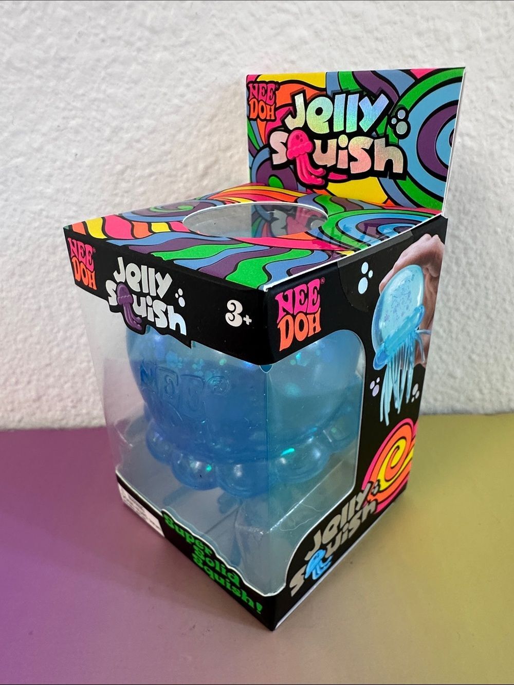 JELLY SQUISH NeeDoh Sensory Squishy Fidget Toy - Blue - TikTok Viral
